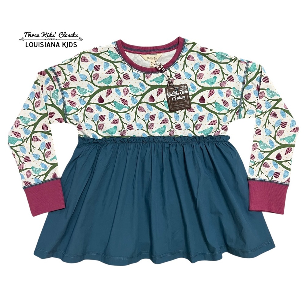 NEW Matilda Jane 10Y Moments With You Tweet Tweet Bird Tunic Top